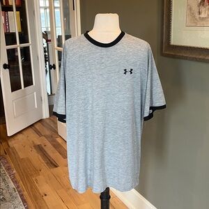Under Armour Heat Gear Comfy Gray Shirt Sleeve Mens Large
